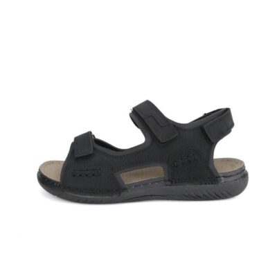 Erkek Anatomik Deri Sandalet 40-45 Numara Siyah – Konforlu Ve Şık