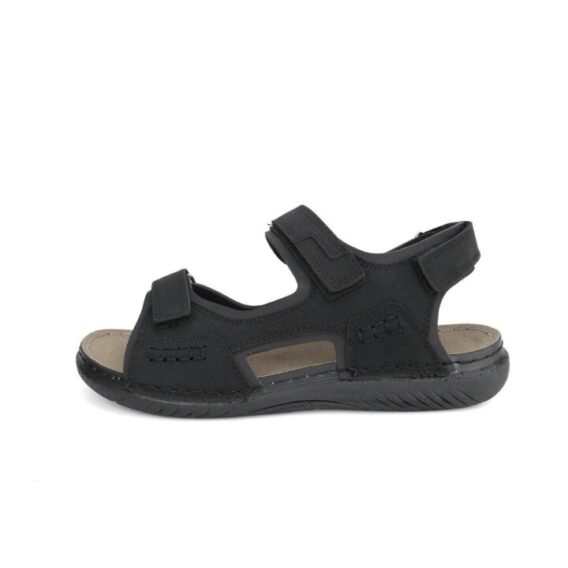 Erkek Anatomik Deri Sandalet 40-45 Numara Siyah – Konforlu Ve Şık