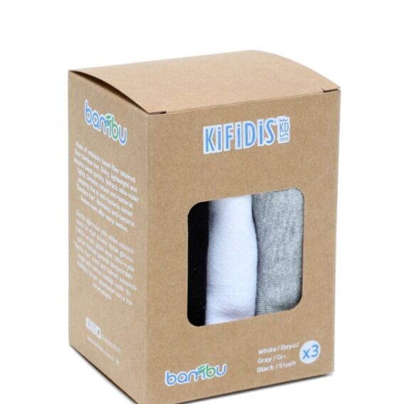 Unisex Bambu Patik Çorap-Üçlü Set