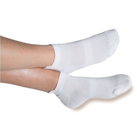Unisex Bambu Spor Çorap Beyaz / White- nemi emer ve kötü kokuları önler