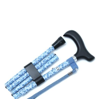 MF606 Katlanır Baston B044-8449-1 Mavi Çiçekli