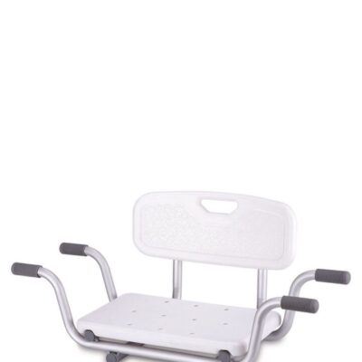 Sırt Destekli Banyo ve Küvet Sandalyesi - Yaşlı Hasta İçin Kaymaz Duş Oturağı (5014W)